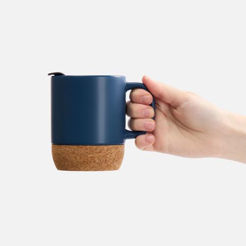 Кружка с пробковой подставкой Corky Walk; - купить необычные сувениры в Воронеже