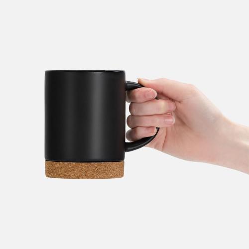 Кружка с пробковой подставкой Corky; - купить именные сувениры в Воронеже