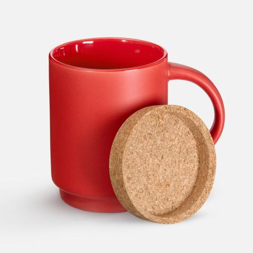 Кружка с пробковой подставкой Corky; - купить необычные сувениры в Воронеже