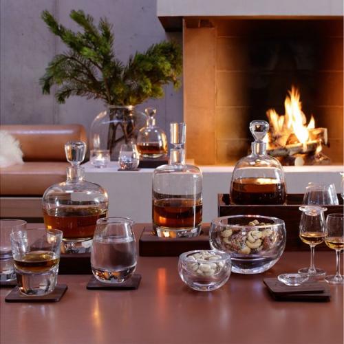 Набор из 2 стаканов Islay Whisky с деревянными подставками; - купить необычные сувениры в Воронеже