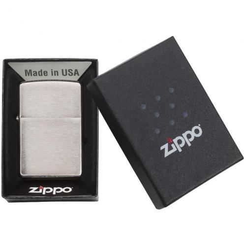 Зажигалка Zippo Classic Brushed; - купить необычные подарки в Воронеже