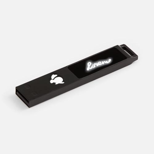 Флешка markBright Black с белой подсветкой; - купить бизнесс-сувениры в Воронеже