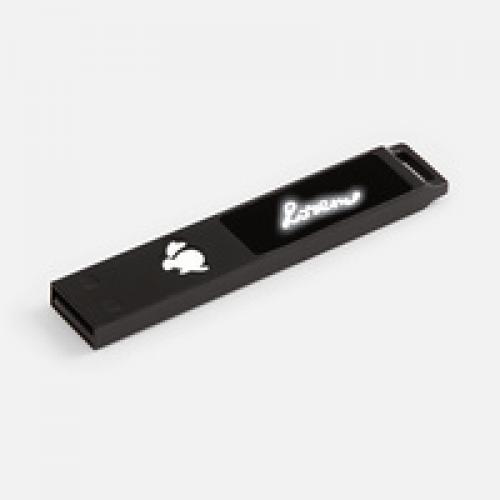 Флешка markBright Black с белой подсветкой, 32 Гб