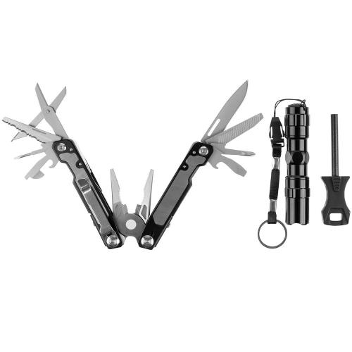 Набор Forster: мультиинструмент, фонарик, огниво; - купить необычные сувениры в Воронеже