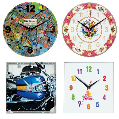 Часы стеклянные на заказ Time Wheel; - купить бизнесс-сувениры в Воронеже