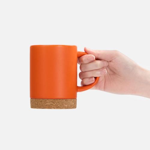 Кружка с пробковой подставкой Corky; - купить именные сувениры в Воронеже