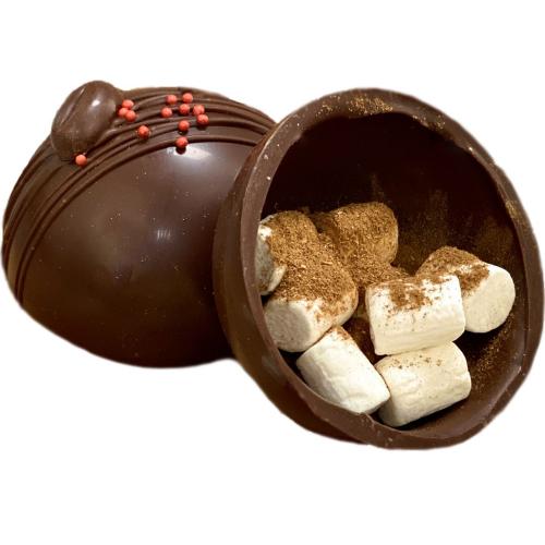 Шоколадная бомбочка «Конпанна с корицей»; - купить необычные подарки в Воронеже