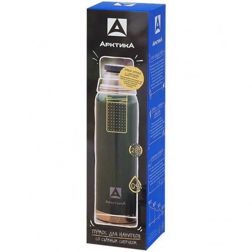 Термос «Арктика 900» с ситечком; - купить необычные сувениры в Воронеже