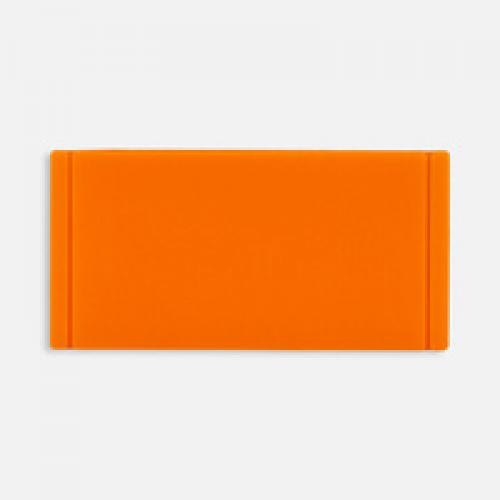 Лейбл из ПВХ Dzeta, XS, оранжевый неон