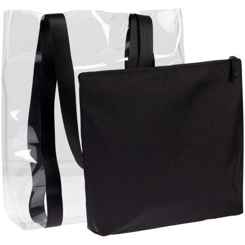 Шопер Clarity с черным органайзером; - купить необычные сувениры в Воронеже