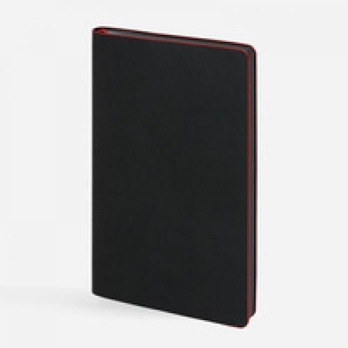 Ежедневник Trait, недатированный, черный с красным