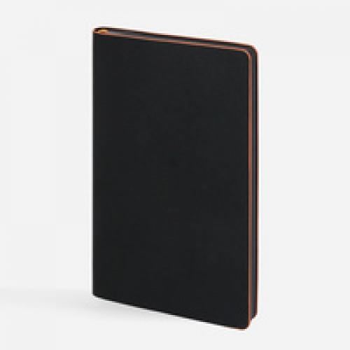 Ежедневник Trait, недатированный, черный с оранжевым