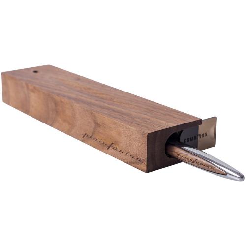 Шариковая ручка Cambiano Shiny Chrome Walnut; - купить именные сувениры в Воронеже