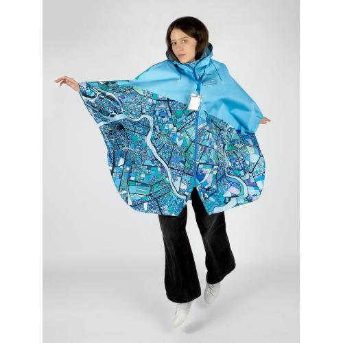 Дождевик-пончо AquaStop взрослый на заказ, разноцветный; - купить именные сувениры в Воронеже