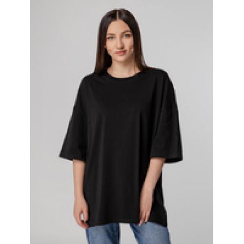 Футболка унисекс оверсайз Crosstown, черная