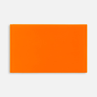 Лейбл из ПВХ Dzeta, ХL, оранжевый неон