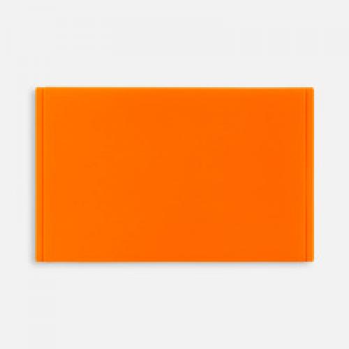 Лейбл из ПВХ Dzeta, ХL, оранжевый неон