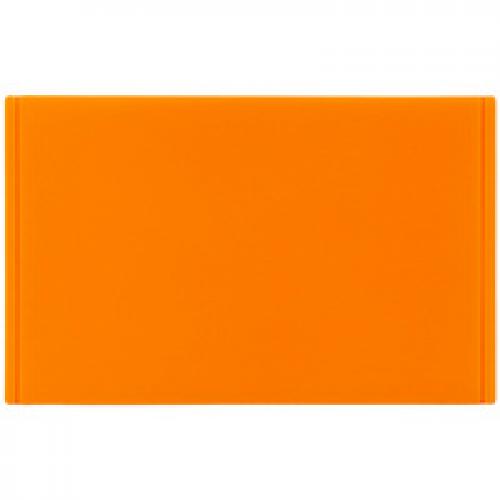 Лейбл из ПВХ Dzeta, ХL, оранжевый неон