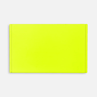 Лейбл из ПВХ Dzeta, ХL, желтый неон