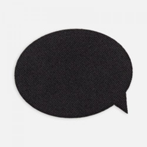 Наклейка тканевая Lunga Bubble, M, черная