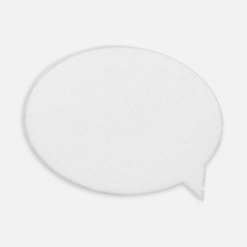 Наклейка тканевая Lunga Bubble, M, белая