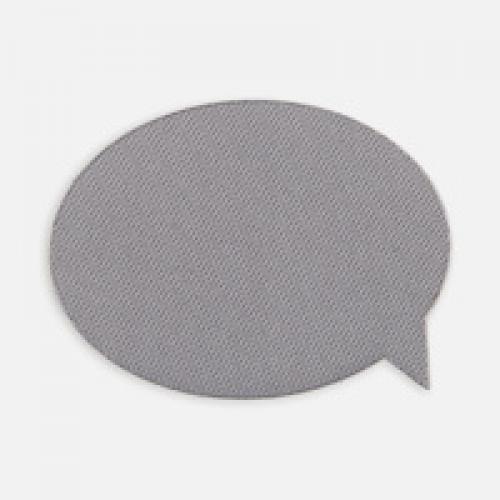 Наклейка тканевая Lunga Bubble, M, серая