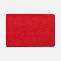 Наклейка тканевая Lunga, L, красная