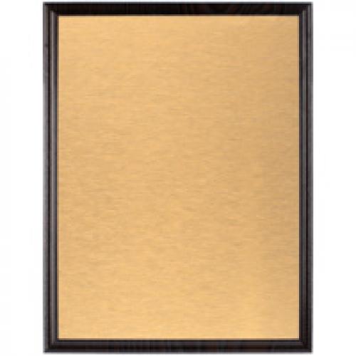 Плакетка Plaque, большая, венге с золотистой пластиной