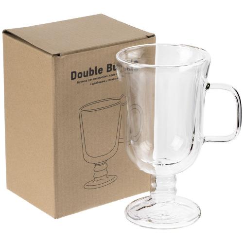 Кружка с двойными стенками для глинтвейна и коктейлей Double Bubble; - купить именные сувениры в Воронеже