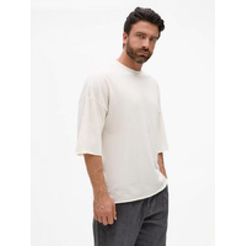 Футболка унисекс оверсайз T1, молочно-белая