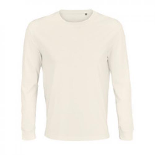 Футболка унисекс с длинным рукавом Pioneer LSL, молочно-белая