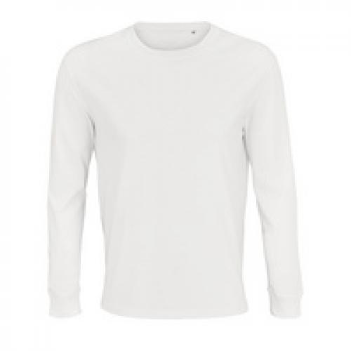 Футболка унисекс с длинным рукавом Pioneer LSL, белая