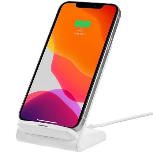 Беспроводное зарядное устройство с быстрой зарядкой Overtop; - купить бизнесс-сувениры в Воронеже