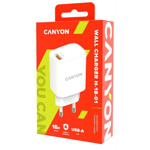 Сетевое зарядное устройство Canyon Quick Charge; - купить необычные сувениры в Воронеже