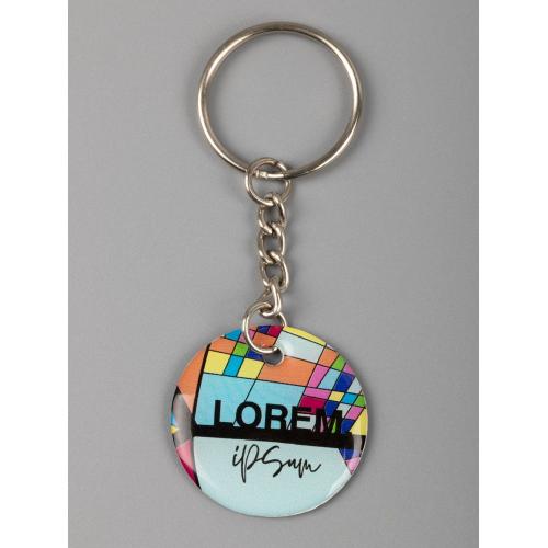 Брелок с полимерным покрытием Harz на заказ; - купить подарки с логотипом в Воронеже