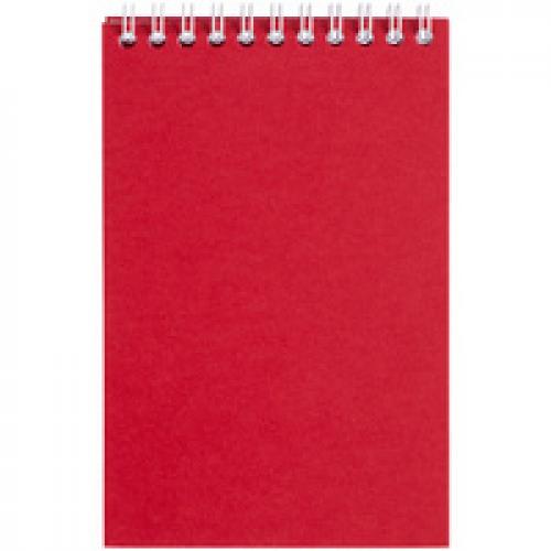 Блокнот Dali Mini в клетку, красный