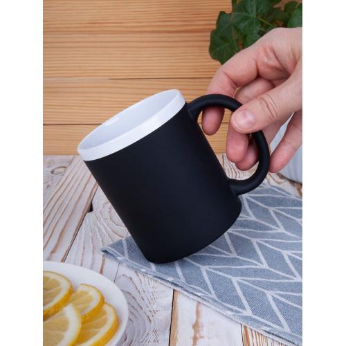 Кружка StopSpot с покрытием софт-тач; - купить именные сувениры в Воронеже