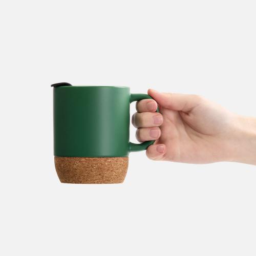 Кружка с пробковой подставкой Corky Walk; - купить необычные сувениры в Воронеже