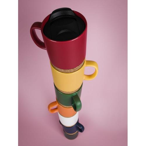 Кружка с пробковой подставкой Corky Walk; - купить подарки с логотипом в Воронеже