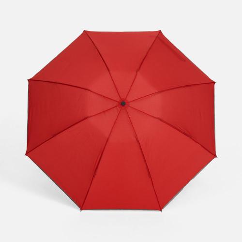 Зонт наоборот складной Futurum со светоотражающим кантом; - купить необычные подарки в Воронеже