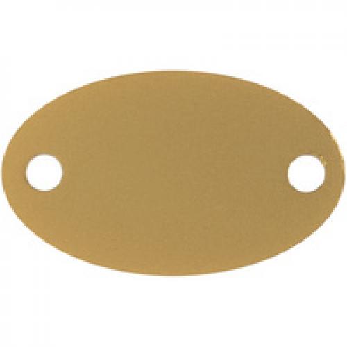Шильдик металлический Alfa Oval, золотистый