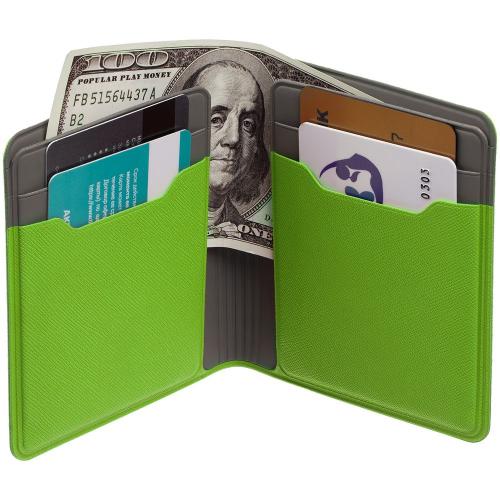 Картхолдер с отделением для купюр Dual; - купить подарки с логотипом в Воронеже