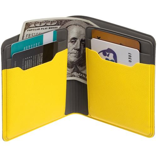 Картхолдер с отделением для купюр Dual; - купить подарки с логотипом в Воронеже