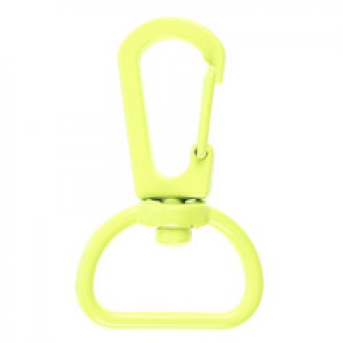 Застежка-карабин Snap Hook, M, желтый неон