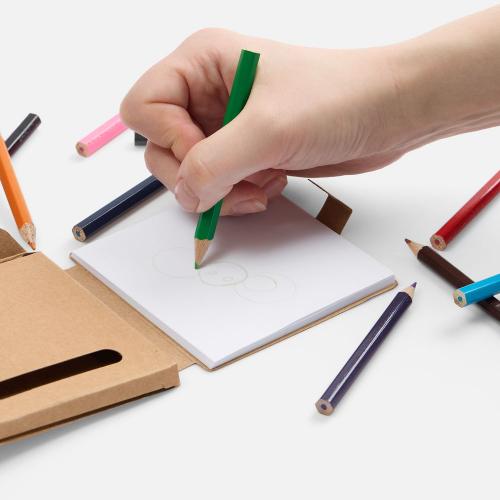 Набор цветных карандашей с блокнотом Pencilvania Traveler; - купить необычные сувениры в Воронеже