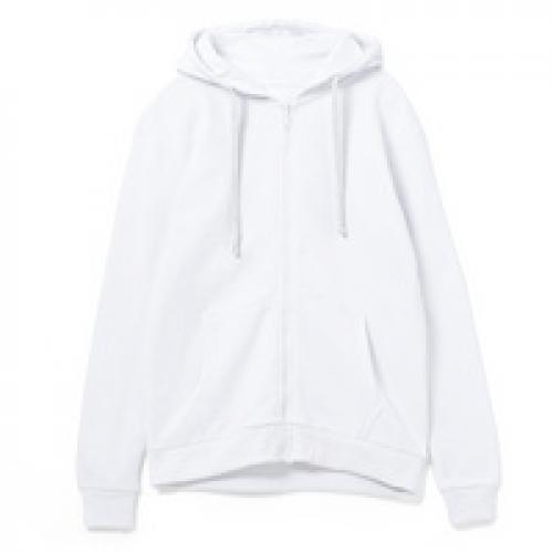 Толстовка на молнии с капюшоном Siverga 2.0, белая