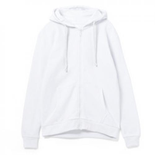 Толстовка на молнии с капюшоном Siverga Heavy 2.0, белая
