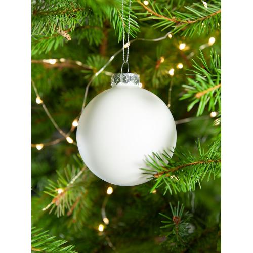 Елочный шар Finery Matt, 8 см; - купить подарки с логотипом в Воронеже