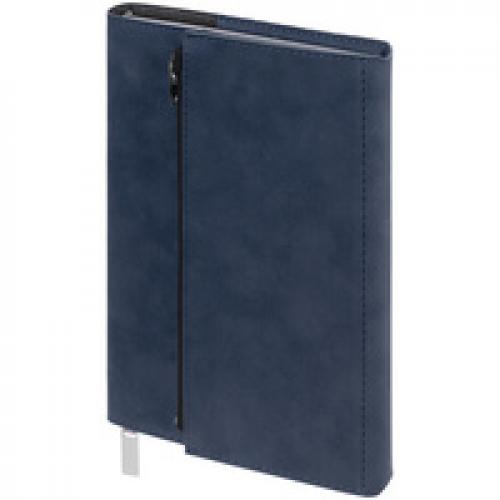 Ежедневник Grace на заказ, недатированный, темно-синий