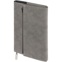 Ежедневник Grace на заказ, недатированный, серый